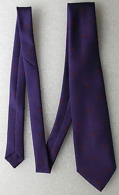 Purple and Orange vintage polyester tie Bright Bold British 1960s